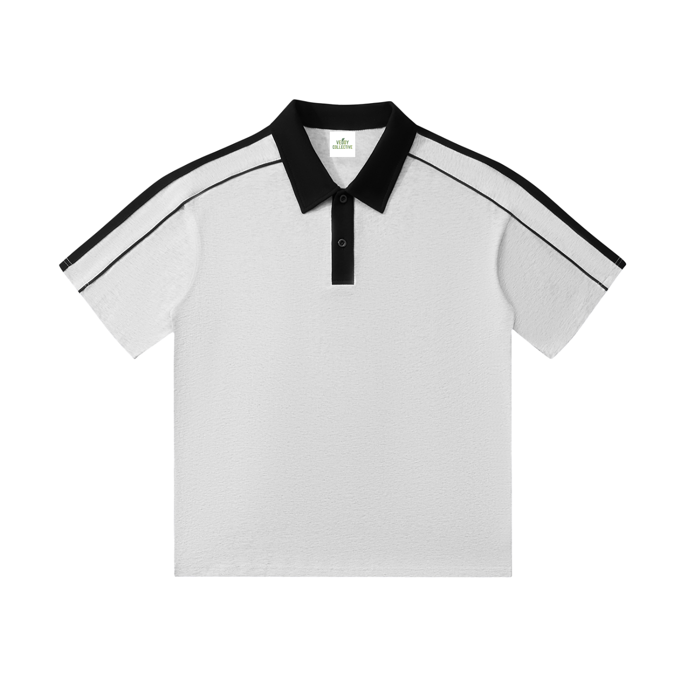 Contrast Collar,Short-Sleeve,Polo ,Shirt,Vedoy Collective,cotton,Comfy,High-Quality,Unisex,Formal