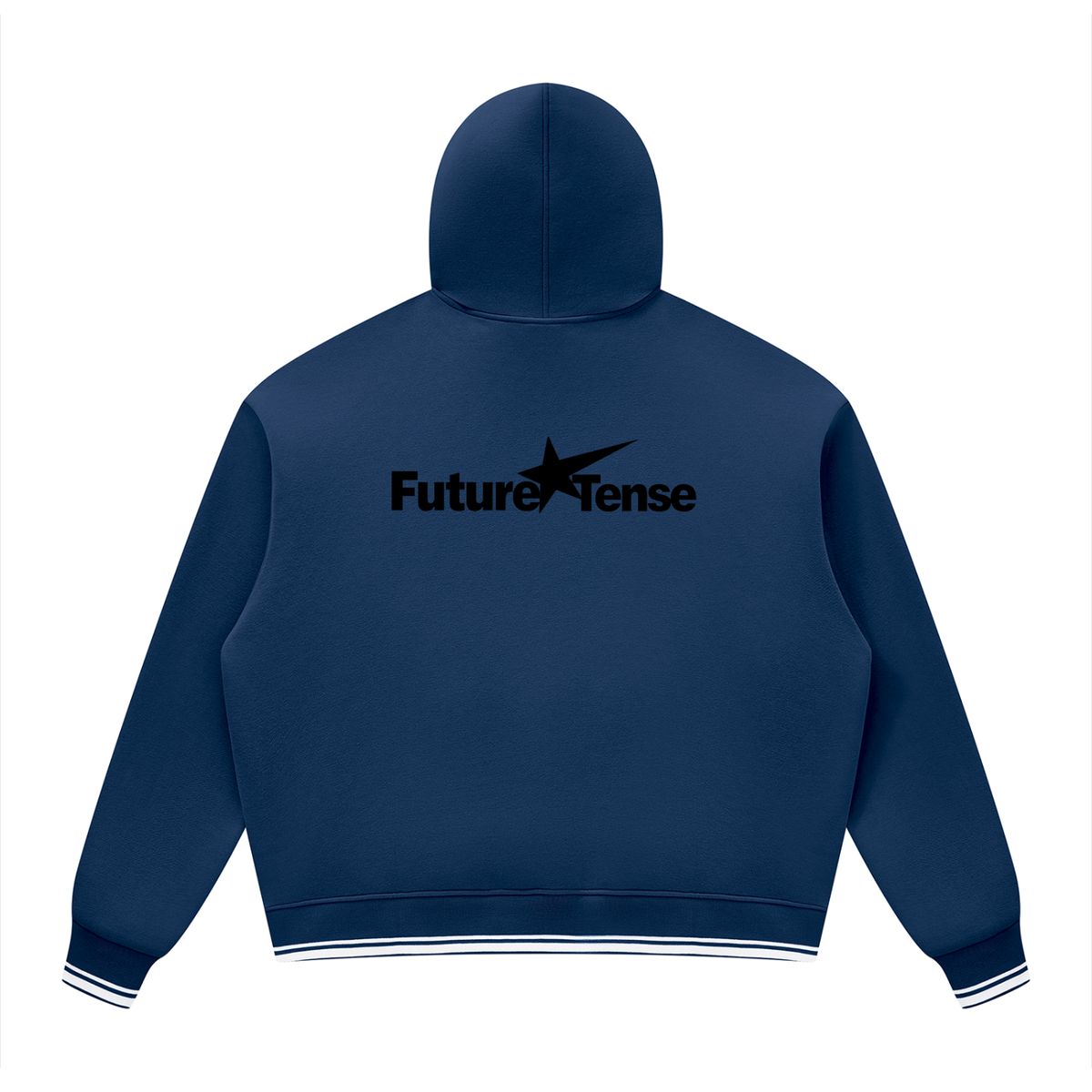 Unisex Oversized Color Block Fleece Hoodie