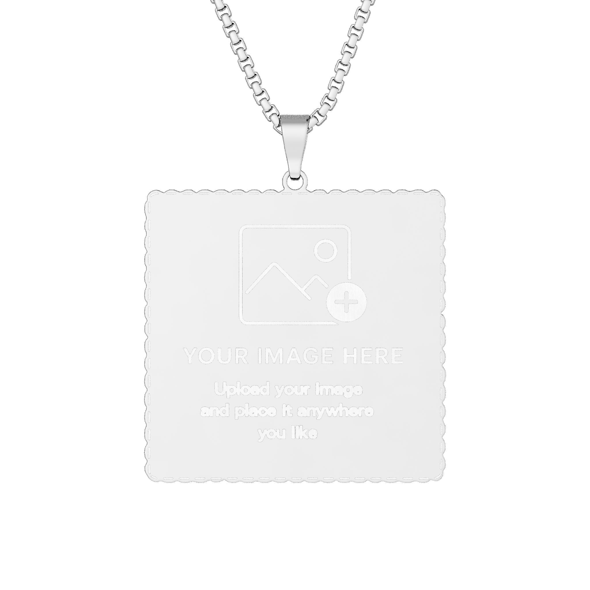 Custom Cut Photo Pendant
