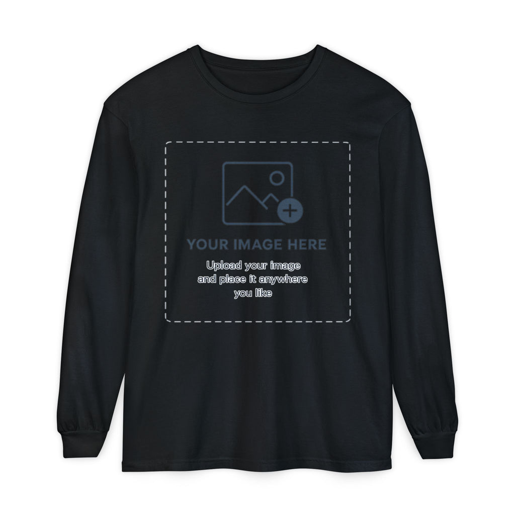 Custom Print - Unisex Garment-dyed Long Sleeve T-Shirt
