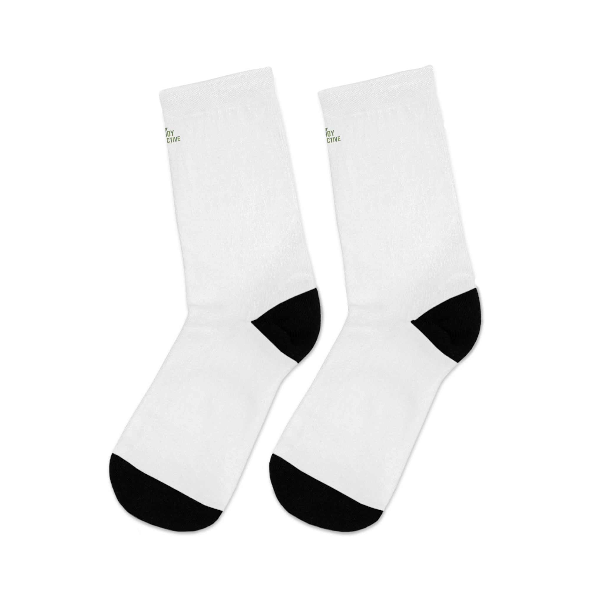 Eco-Friendly 'We Love Recycling' Crew Socks — Recycled Polyester Comfort