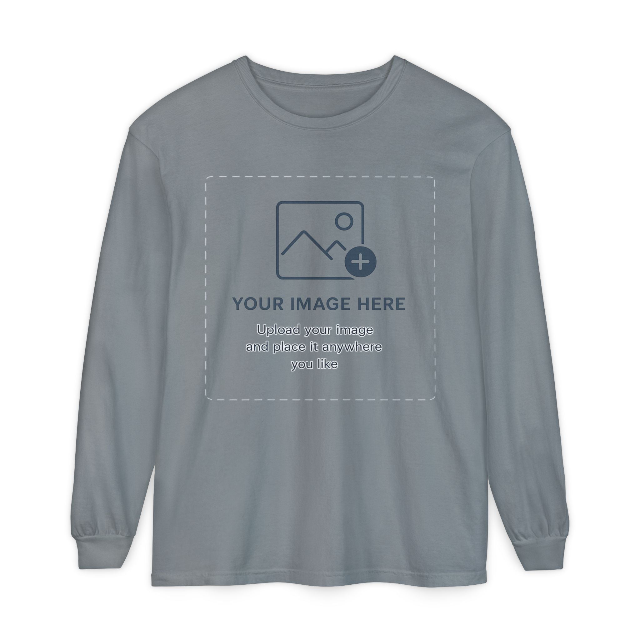 Custom Print - Unisex Garment-dyed Long Sleeve T-Shirt