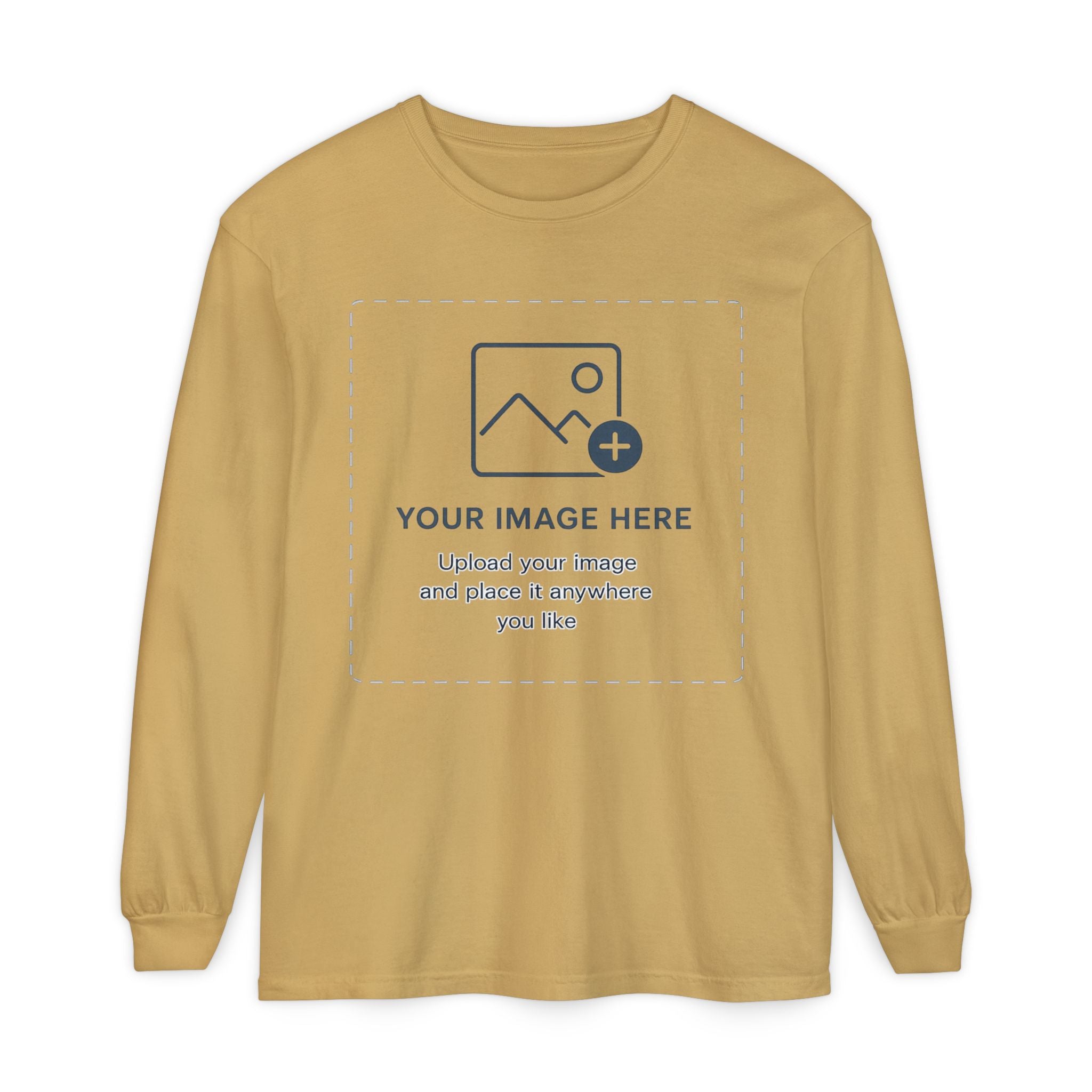 Custom Print - Unisex Garment-dyed Long Sleeve T-Shirt