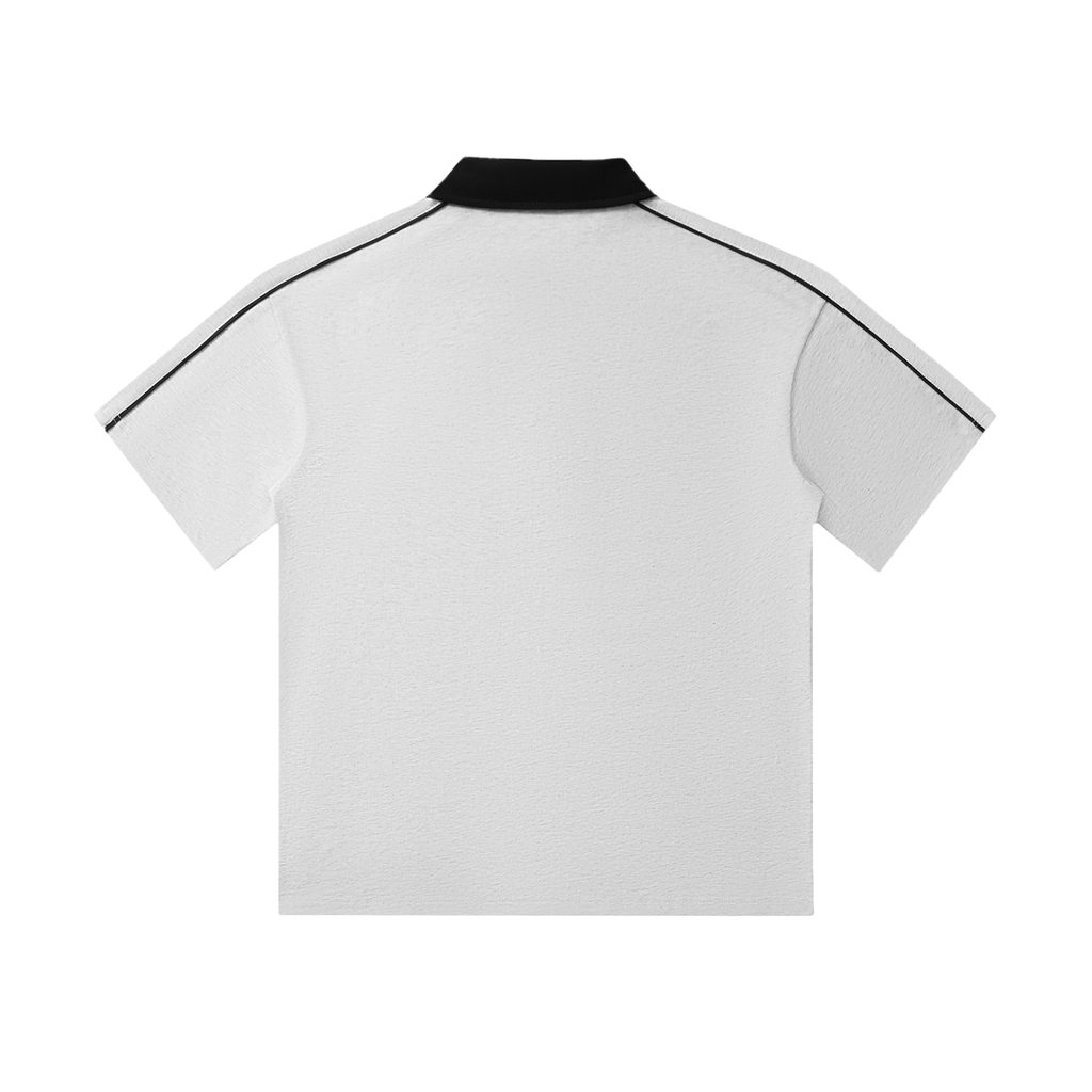 Contrast Collar,Short-Sleeve,Polo ,Shirt,Vedoy Collective,cotton,Comfy,High-Quality,Unisex,Formal