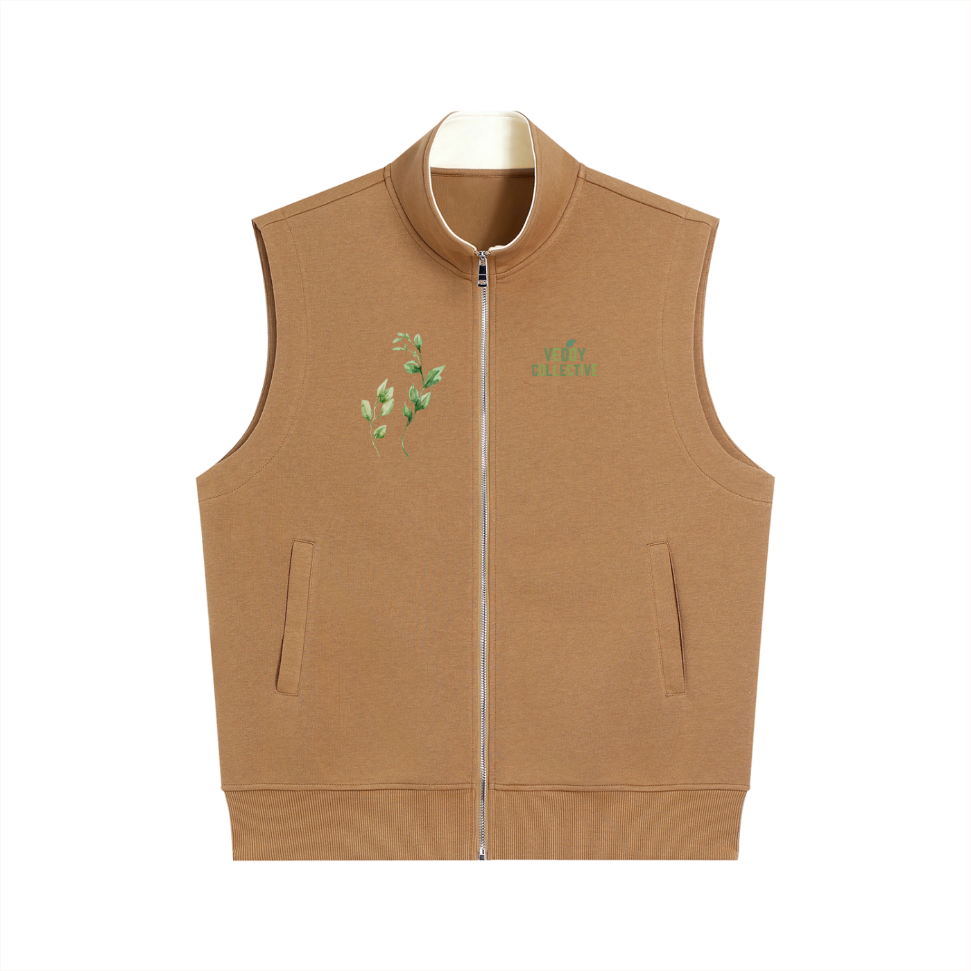 Vest,Jacket,Winter,Leaf Collection ,Heavyweight vest,Zip-up ,Cotton,Quality,Jacket ,Jakke