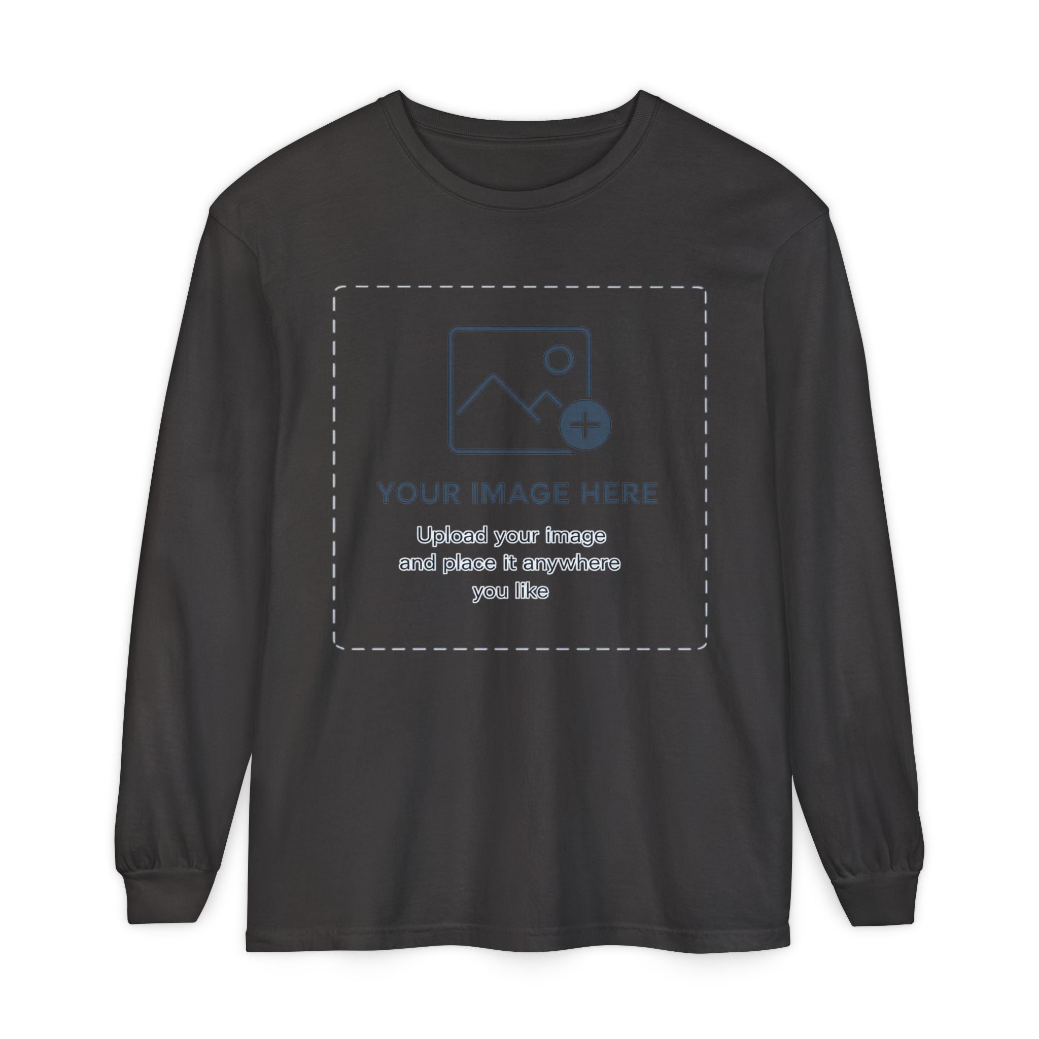 Custom Print - Unisex Garment-dyed Long Sleeve T-Shirt