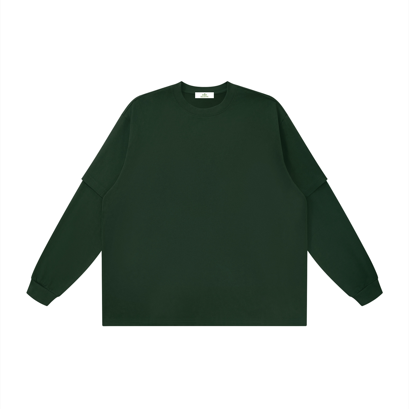 Vedoy,Collection,Collective,Core,Lomg,Long,Sleeved,Sleeves,Sweatshirt,Tshirt,Layered,Oversized,Autumn,Cotton,Comfy,Unisez,Unisex,Green,Yellow,Black,White
