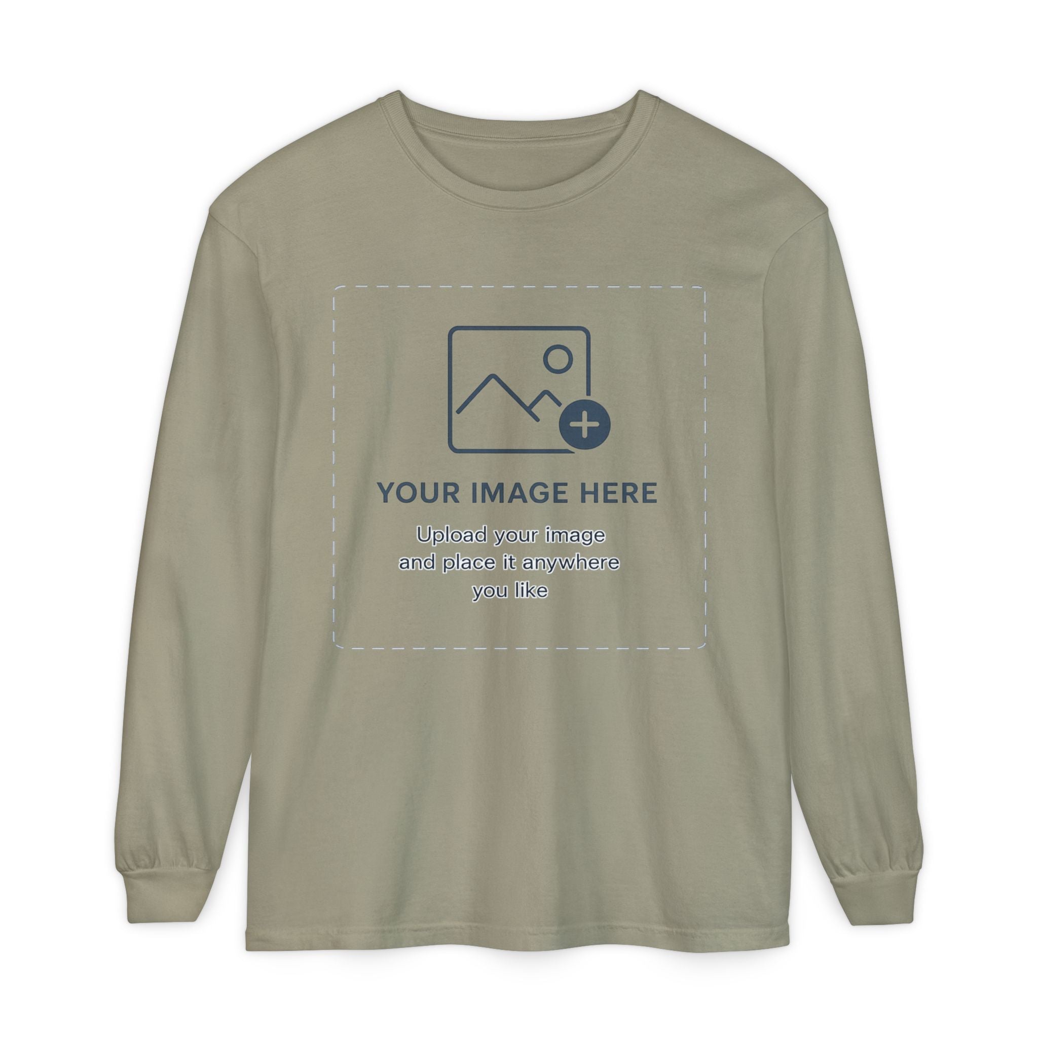 Custom Print - Unisex Garment-dyed Long Sleeve T-Shirt