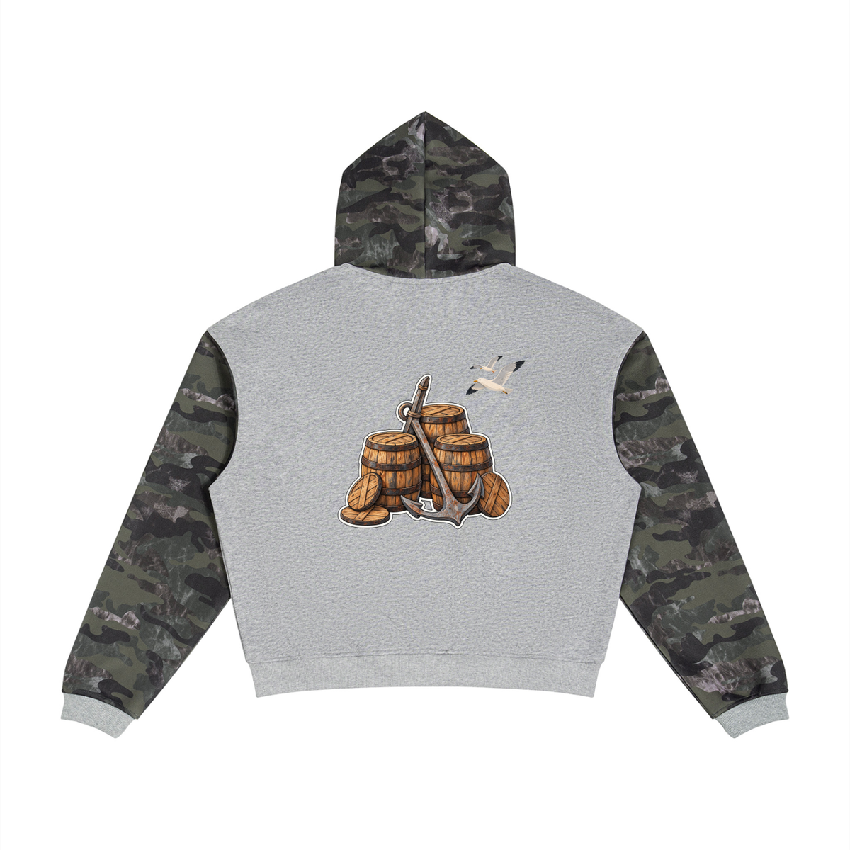 Vedoy,Collectiver,collection,camo,zipup,unisex,haugesund,norwy,norge,barrel,fisher,fishermn,comfy,qulity,men,women,seagull,Make,mase,fugl,bird