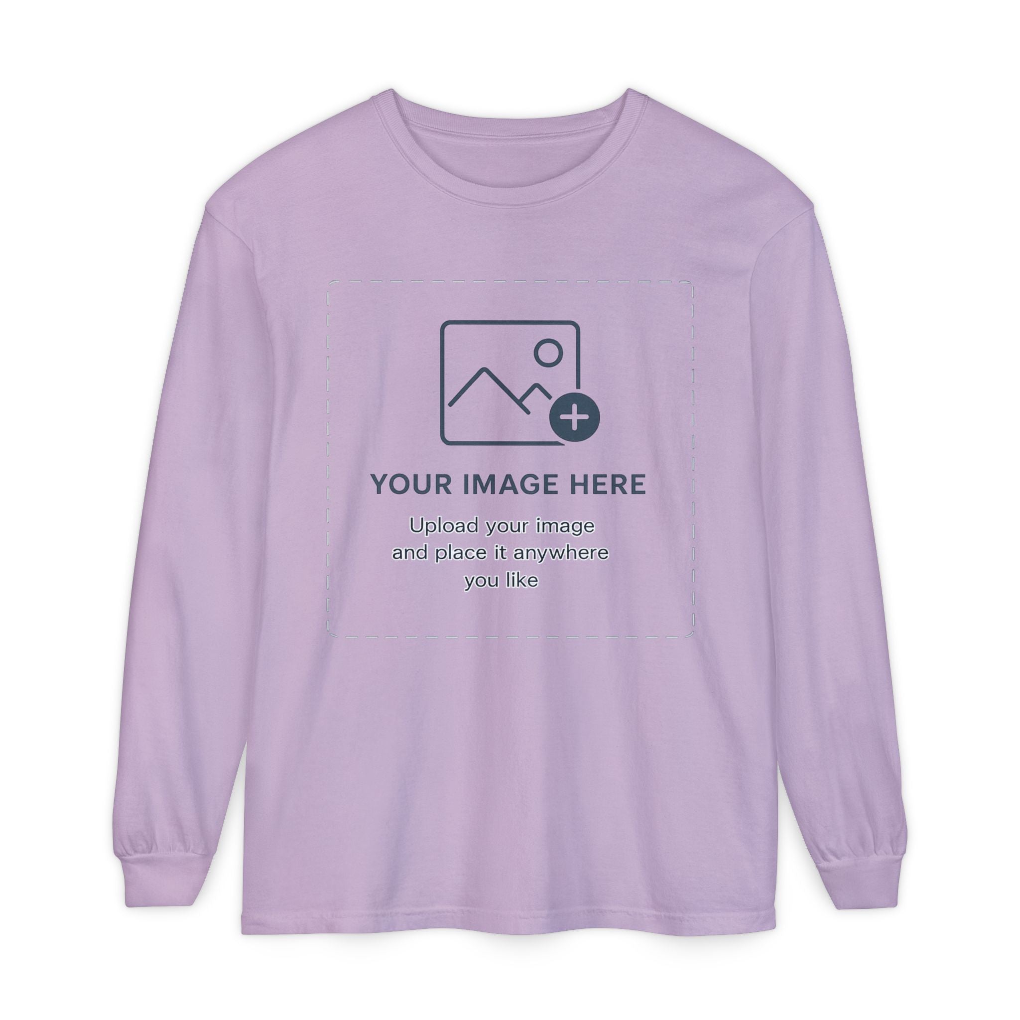 Custom Print - Unisex Garment-dyed Long Sleeve T-Shirt
