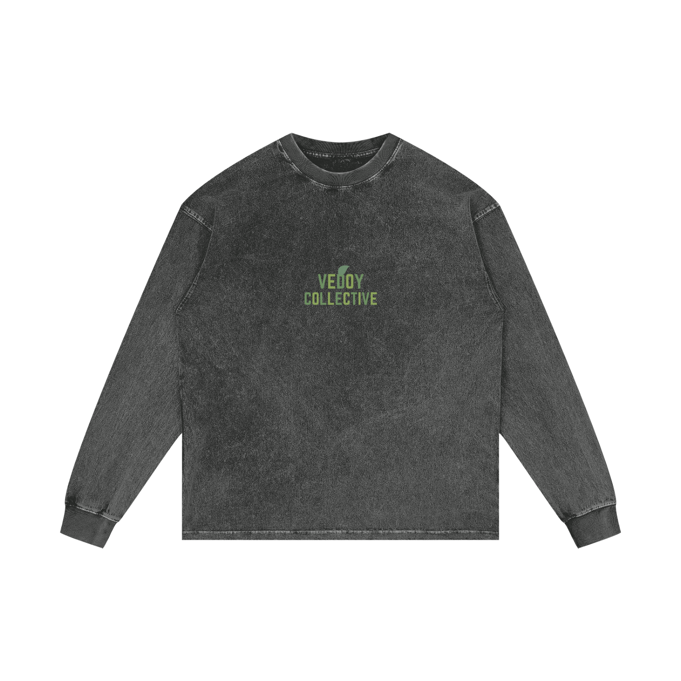 Vedoy,Collective,Sweater,Sweatshirt,Logo,Washed,Colorful,Green,Red,Blue,Unisex,Cotton,Eco,Friendly