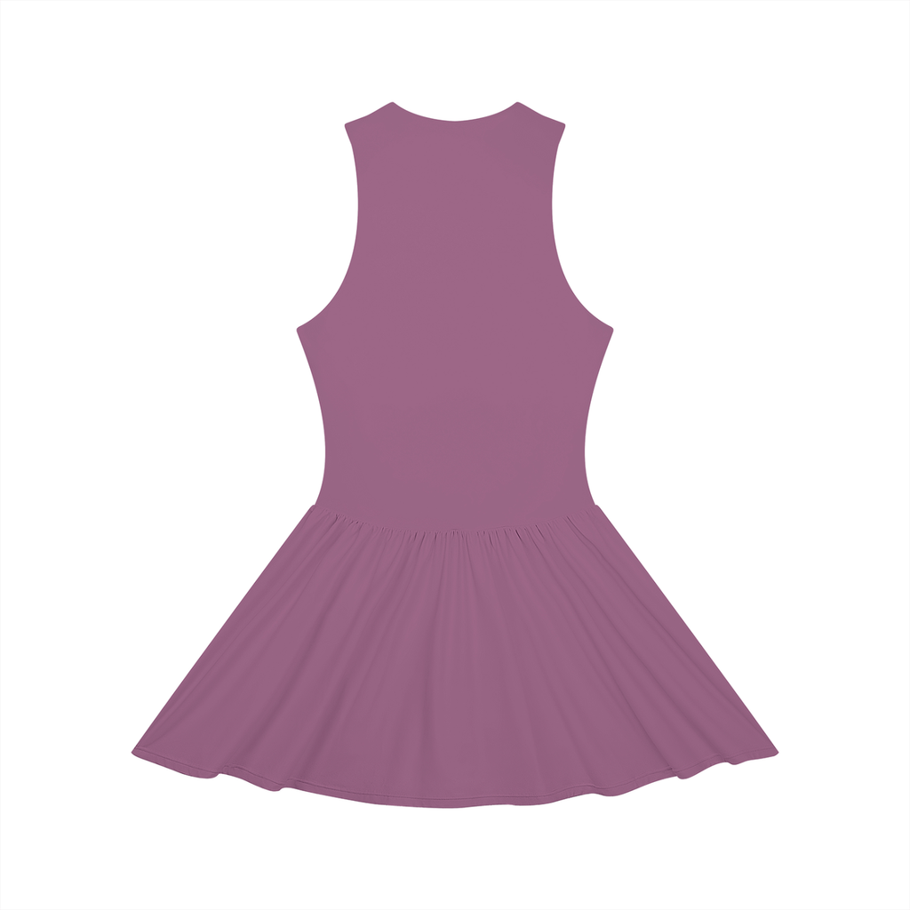 Ruched Sleeveless Full-Zip Dress