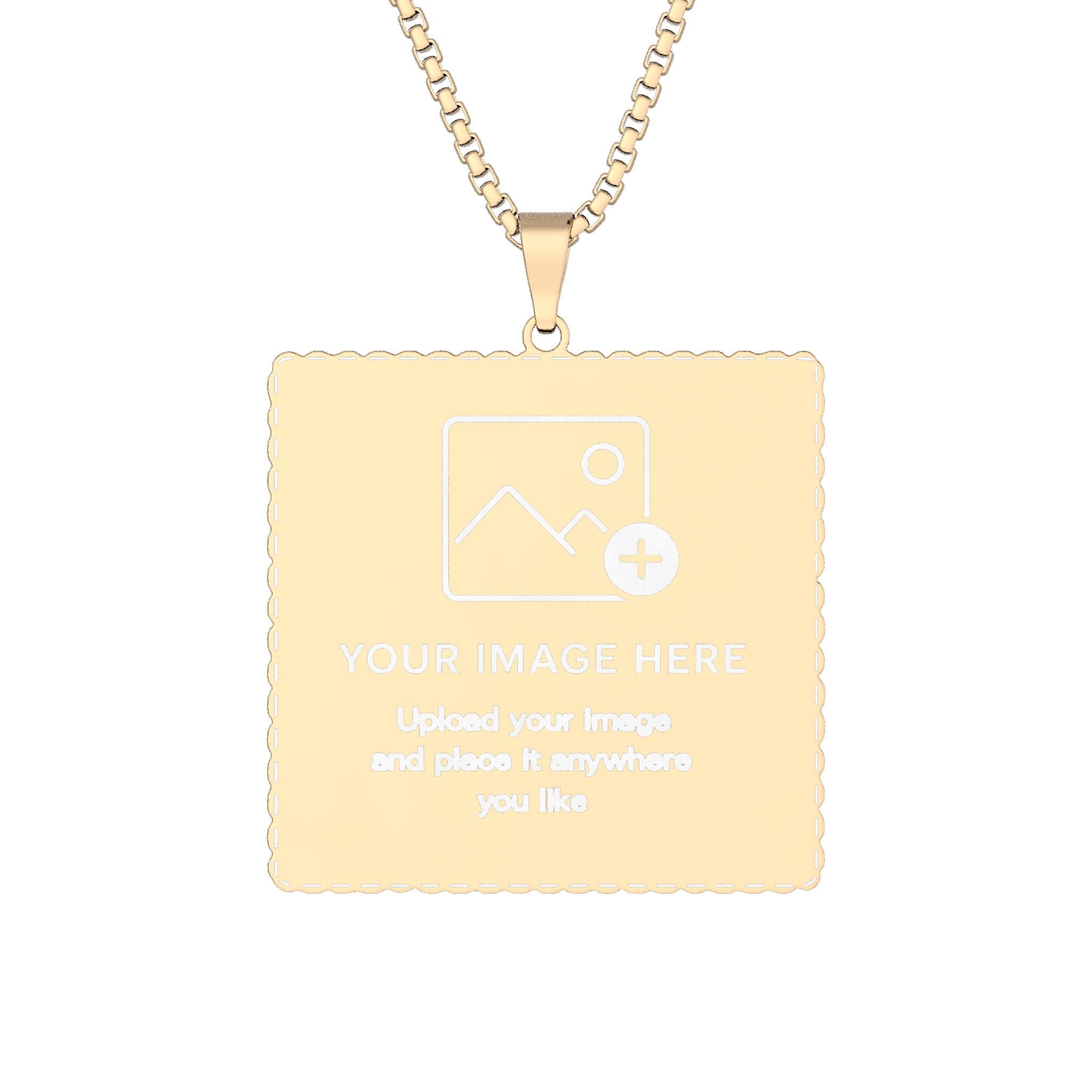 Custom Cut Photo Pendant