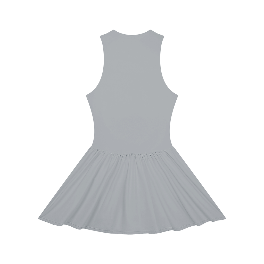 Ruched Sleeveless Full-Zip Dress