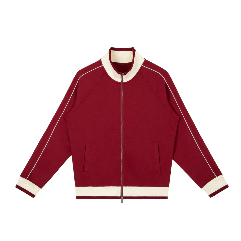 Unisex,Vedoy,Collective,Comfy,Colors,Colorful,Red,Blue,Raglan,Block,Zip,Track,Jacket,Tracksuit