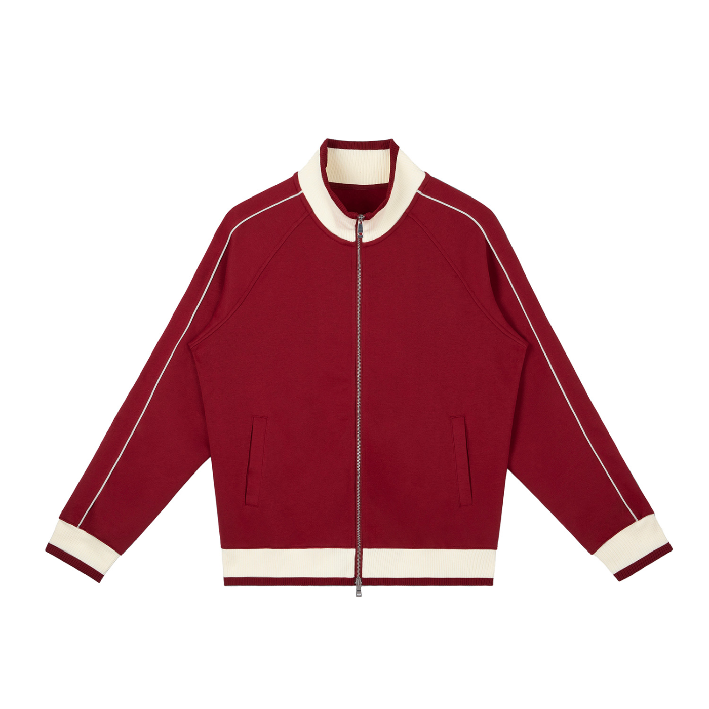 Unisex,Vedoy,Collective,Comfy,Colors,Colorful,Red,Blue,Raglan,Block,Zip,Track,Jacket,Tracksuit