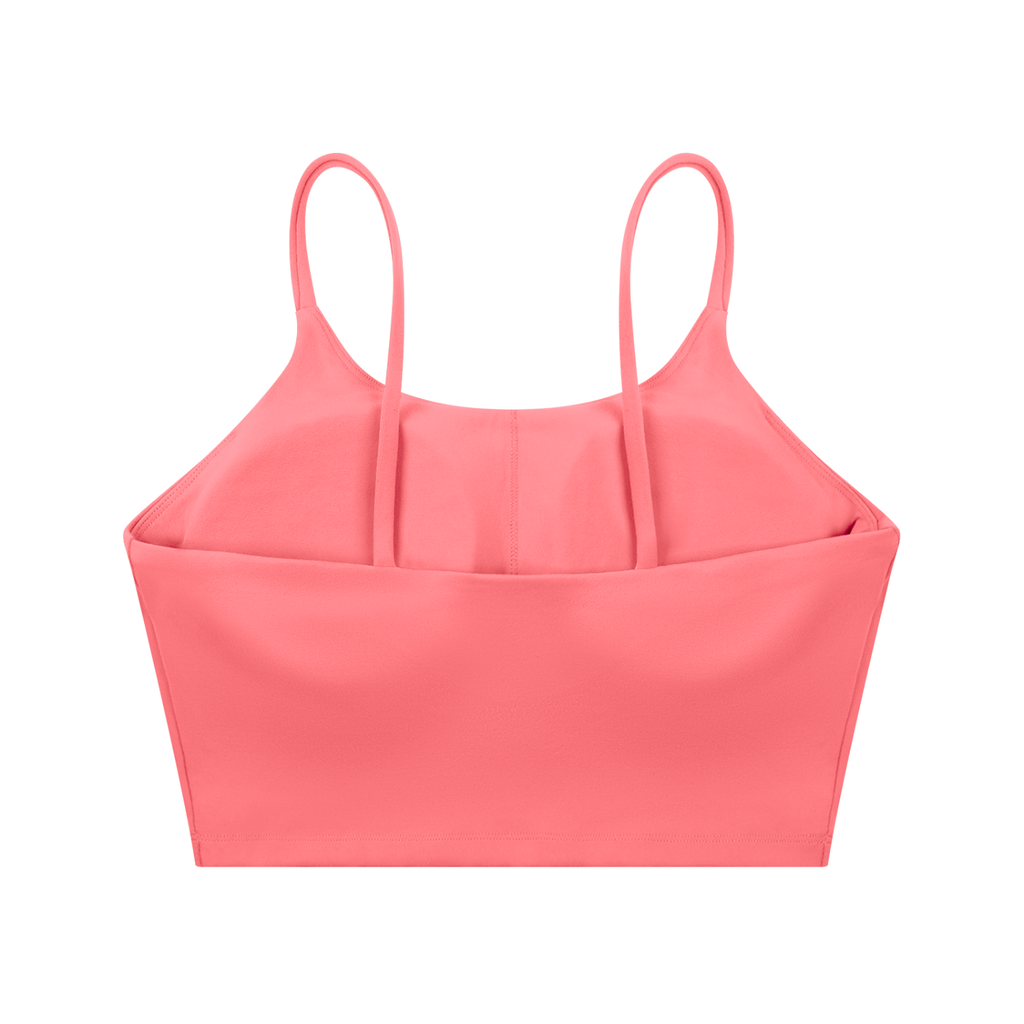 Spaghetti Strap Yoga Sports Bra - Leaf Collection