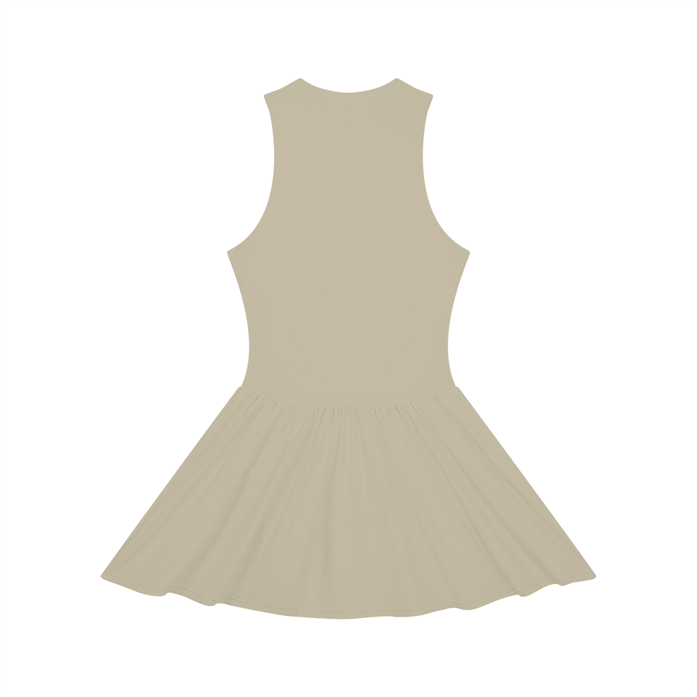 Ruched Sleeveless Full-Zip Dress