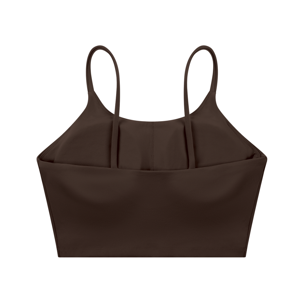 Spaghetti Strap Yoga Sports Bra - Leaf Collection
