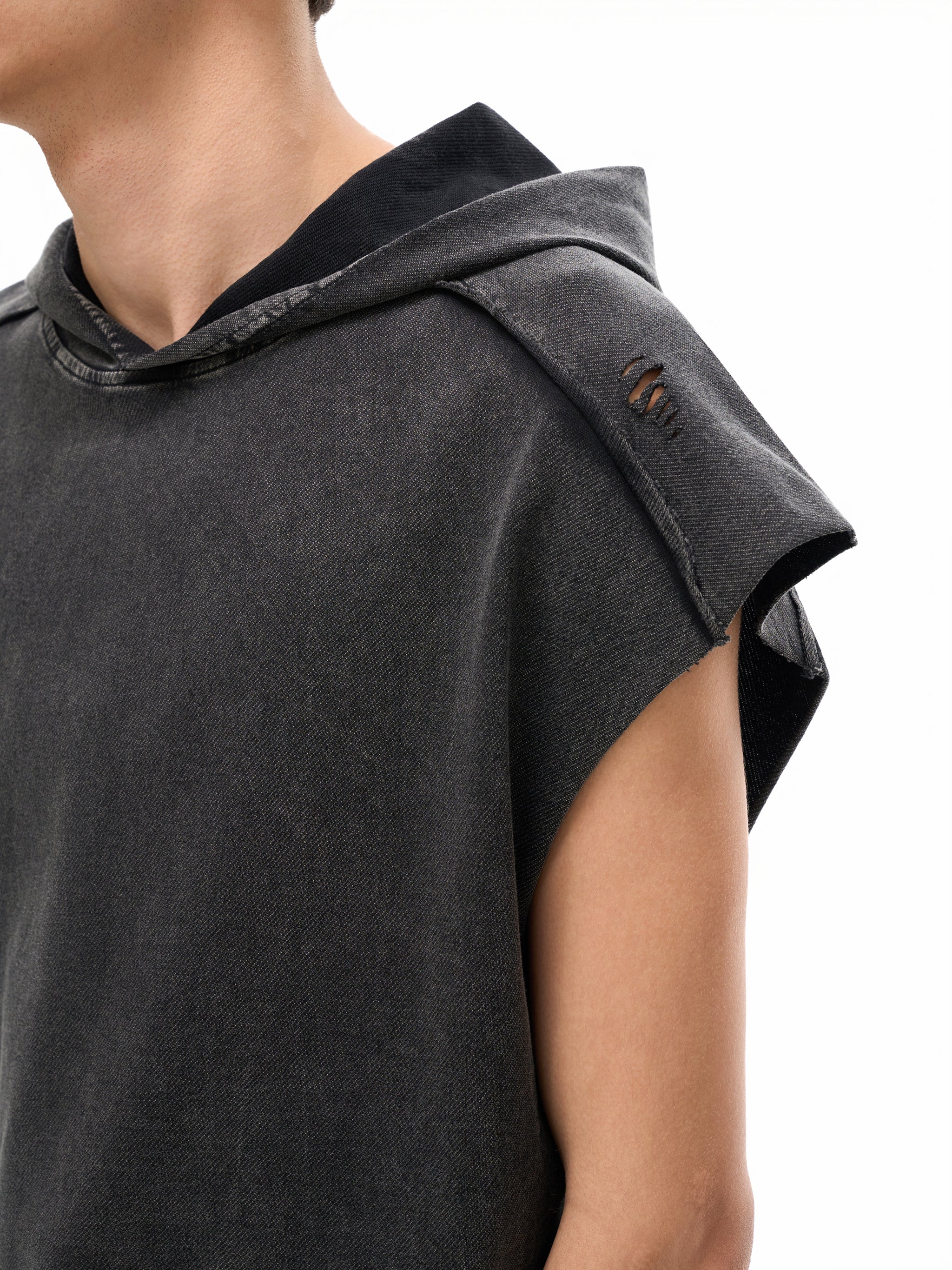 Vedoy Collective,100% Cotton,Tank Top,Snow Washed,Boxy,Hooded,Pure Cotton,Comfort,High-Quality,Unisex
