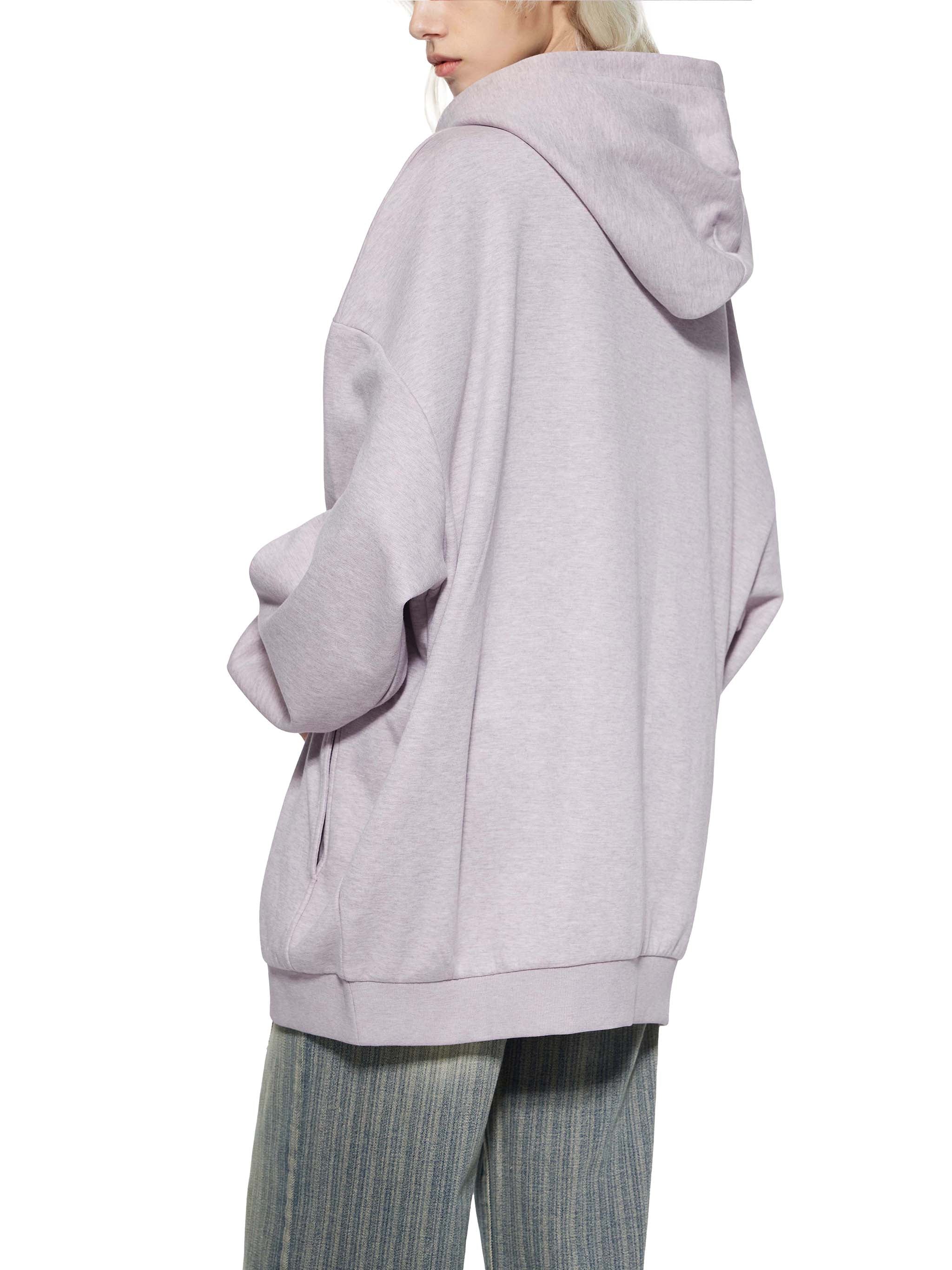 Essential Oversized Fleece Hoodie - Butterfly Flower