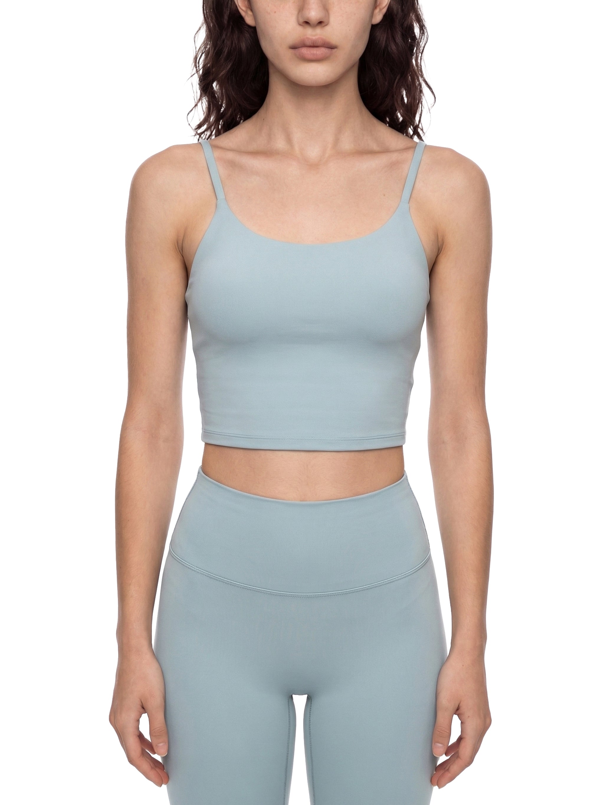 Spaghetti Strap Yoga Sports Bra - Leaf Collection